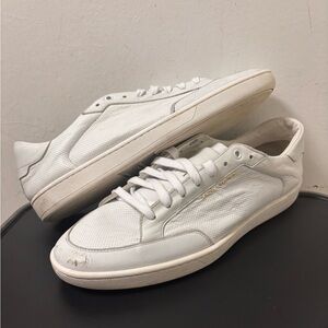 Saint Laurent SL/10 Court Classic Optic White EU 44 US Size 11 Made In Italy
